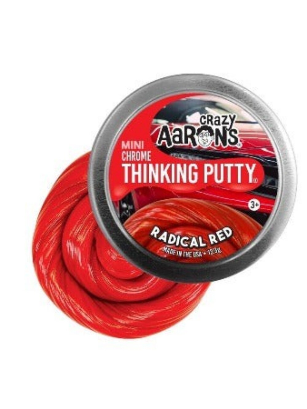 Crazy Aaron's Thinking Putty - Radical Red Mini Chrome